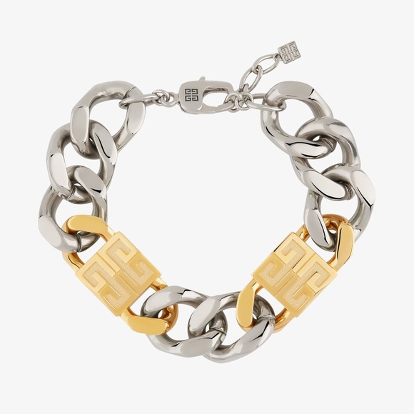 Givenchy 4G Chain Large Bracelet Golden Silvery - Picture 1 of 7